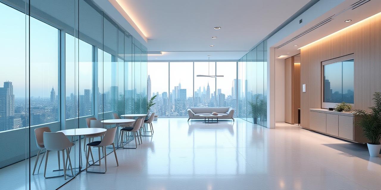 Modern professional office design with collaborative zones